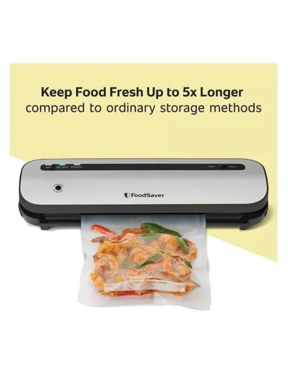 NEW FoodSaver Space Saving Vacuum Sealer with Bags VS1230 Unopened Box